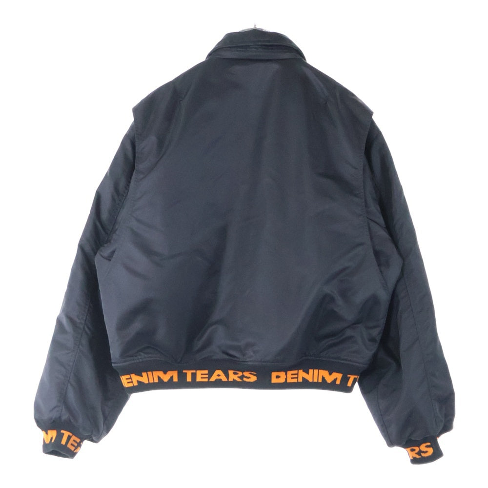 DENIM TEARS(デニムティアーズ) DENIM TEARS 1619 BOMBER JACKET ボンバージャケット DT-A22-0000-001 ブラック