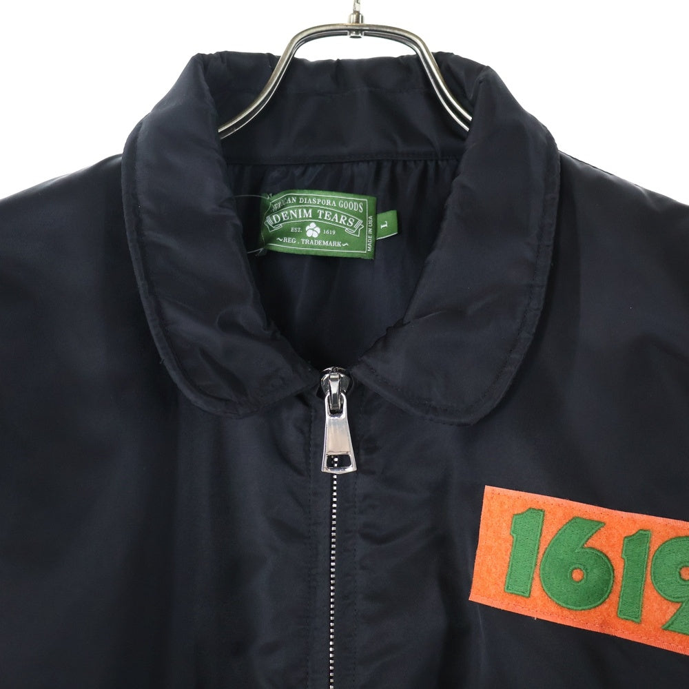DENIM TEARS(デニムティアーズ) DENIM TEARS 1619 BOMBER JACKET ボンバージャケット DT-A22-0000-001 ブラック