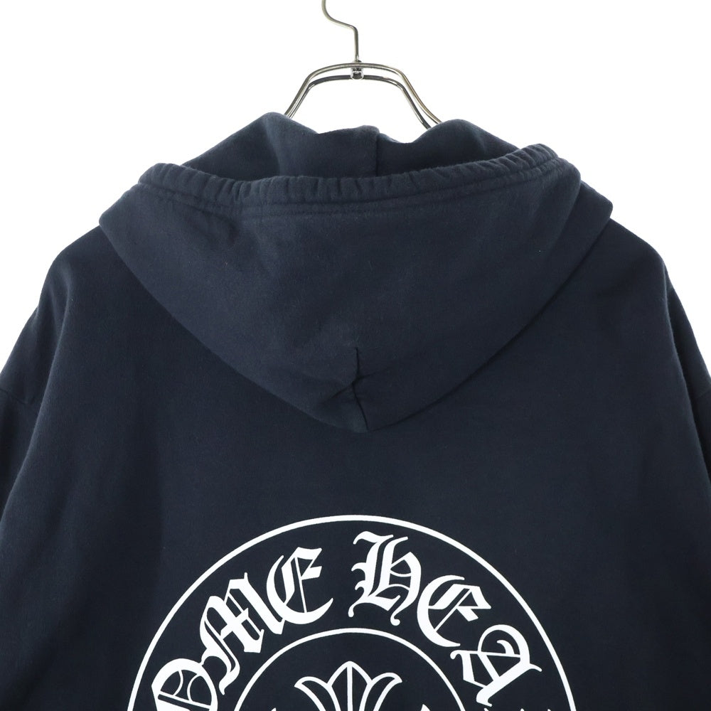 CHROME HEARTS(クロムハーツ) SWTSHRT HD ZIP 大阪限定 ホースシューバックプリント ジップアップスウェットパーカー ブラック