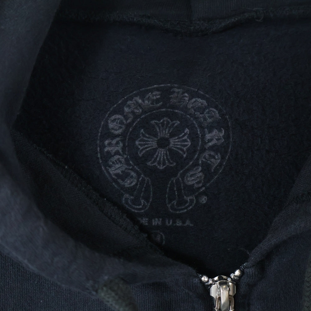 CHROME HEARTS(クロムハーツ) SWTSHRT HD ZIP 大阪限定 ホースシューバックプリント ジップアップスウェットパーカー ブラック