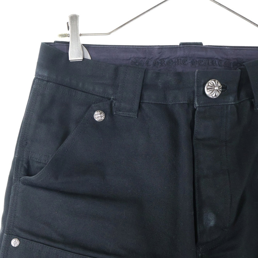 CHROME HEARTS(クロムハーツ) CARPENTER CNVS BLK カーペンター キャンバスダブルニーロングパンツ ブラック