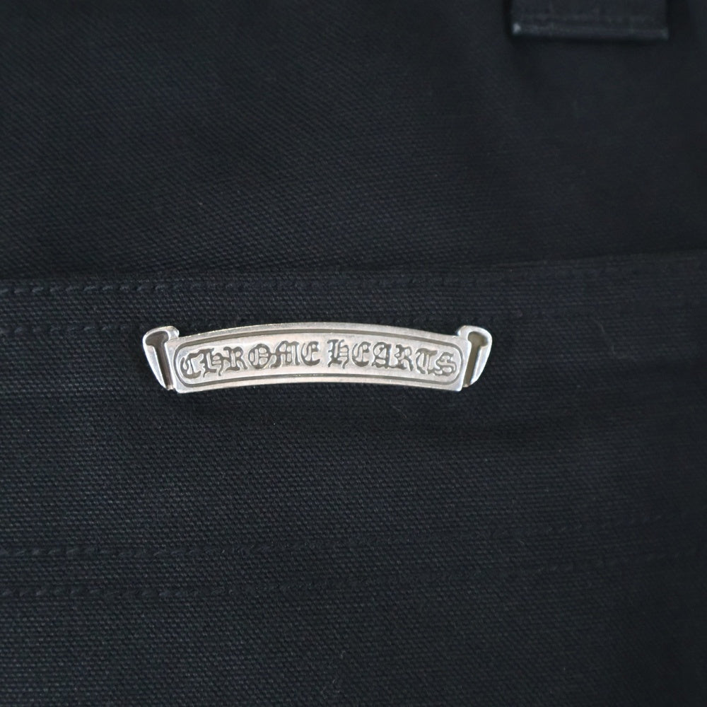 CHROME HEARTS(クロムハーツ) CARPENTER CNVS BLK カーペンター キャンバスダブルニーロングパンツ ブラック