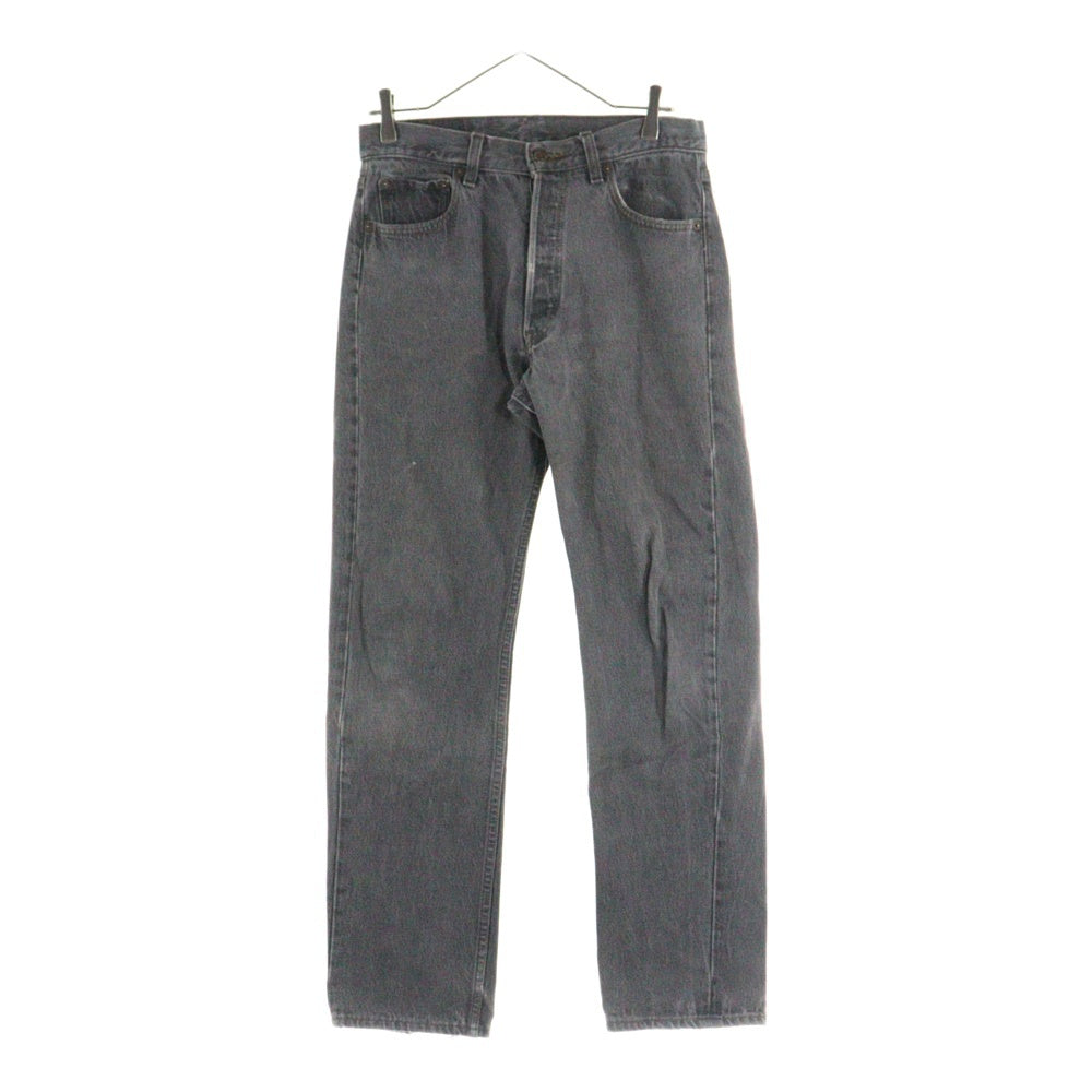 Levi's(リーバイス) 80s 501 BLACK DENIM PANTS 501-0658 ブラックデニムパンツ ボタン裏653刻印 アメリカ製 グレー