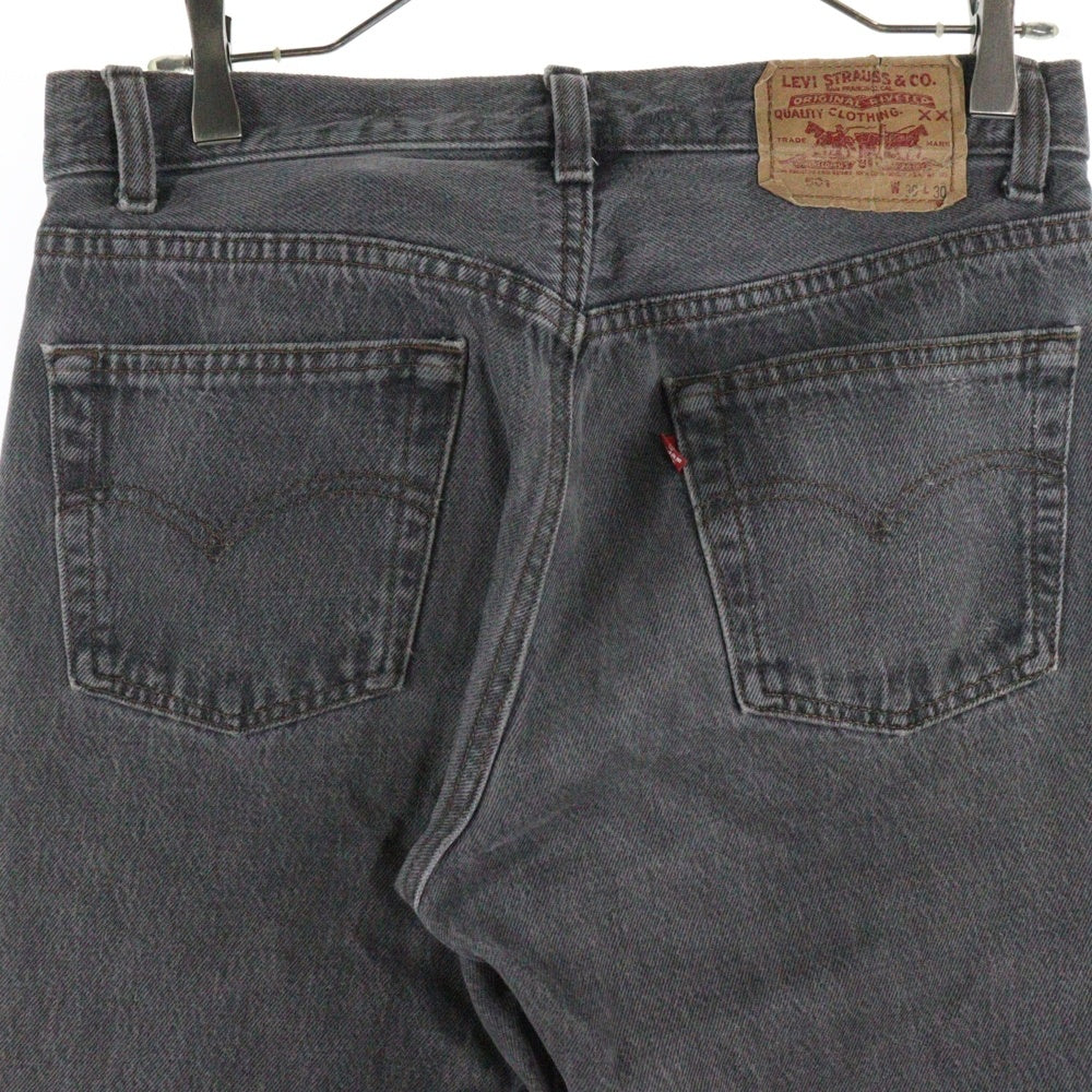 Levi's(リーバイス) 80s 501 BLACK DENIM PANTS 501-0658 ブラックデニムパンツ ボタン裏653刻印 アメリカ製 グレー