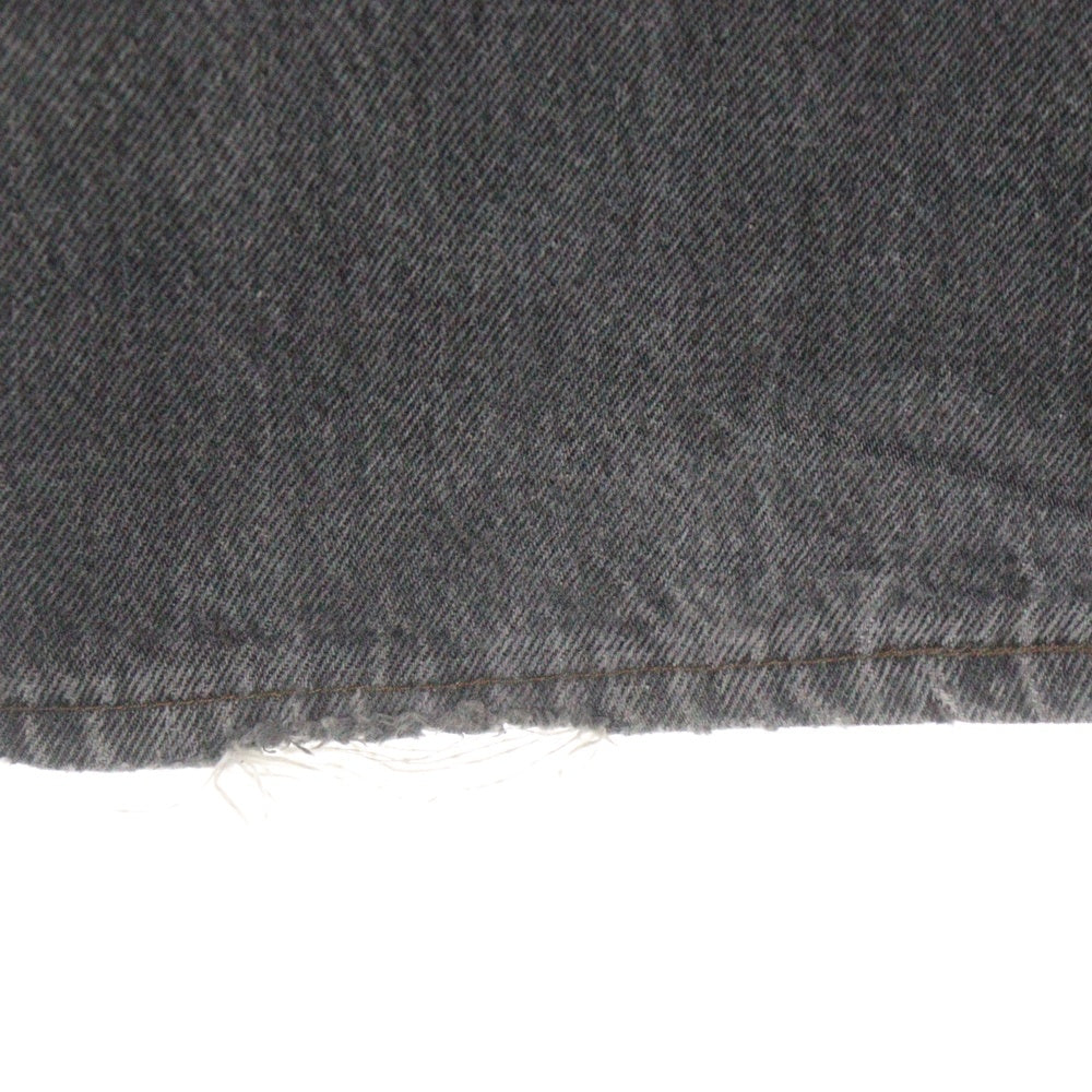 Levi's(リーバイス) 80s 501 BLACK DENIM PANTS 501-0658 ブラックデニムパンツ ボタン裏653刻印 アメリカ製 グレー