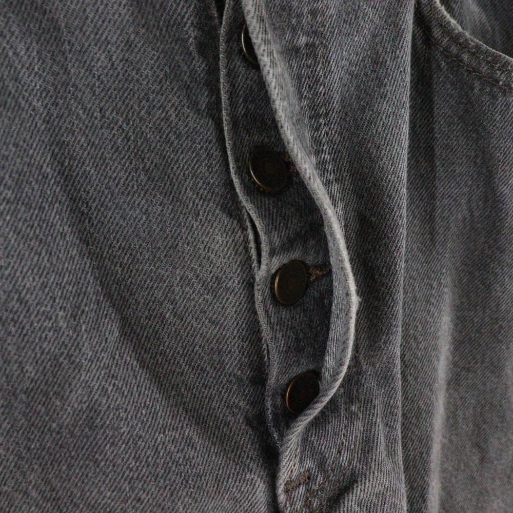 Levi's(リーバイス) 80s 501 BLACK DENIM PANTS 501-0658 ブラックデニムパンツ ボタン裏653刻印 アメリカ製 グレー