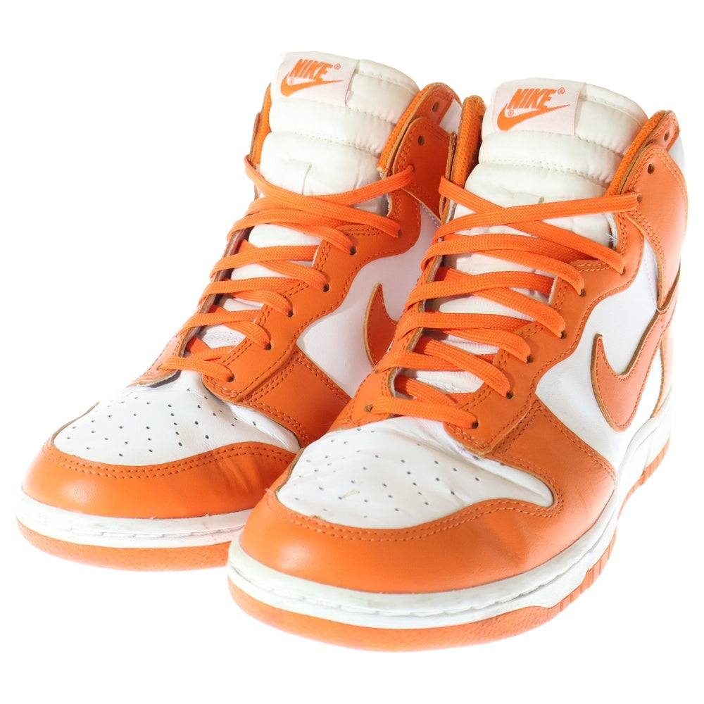 NIKE(ナイキ) DUNK HI RETRO ORANGE BLAZE DD1399-101 ダンク ハイ レトロ オレンジブレイズ ハイカットスニーカー ホワイト/オレンジ US9/27.0cm