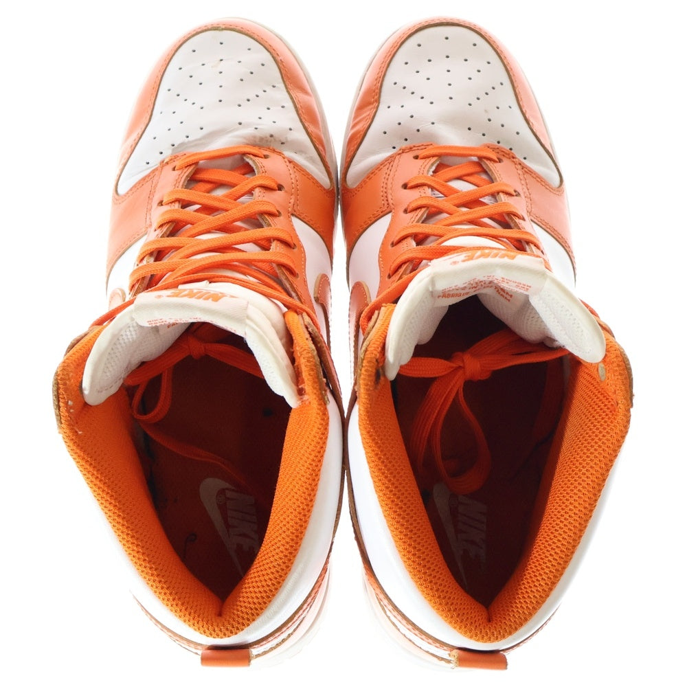 NIKE(ナイキ) DUNK HI RETRO ORANGE BLAZE DD1399-101 ダンク ハイ レトロ オレンジブレイズ ハイカットスニーカー ホワイト/オレンジ US9/27.0cm