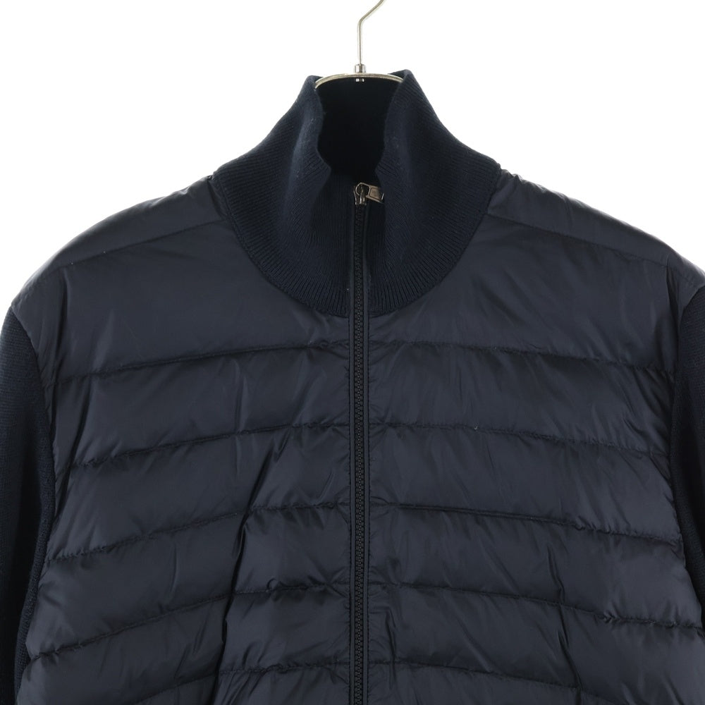 MONCLER(モンクレール) CARDIGAN TRICOT F20919B50700 ニット切替 カーディガン ダウンジャケット ブラック