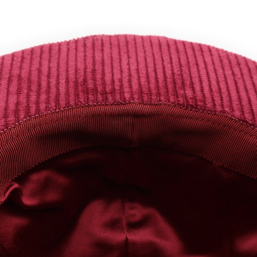 GUCCI(グッチ) ×adidas HAT M GOLF FOLDING ハット コーデュロイ ボルドー 717301 4HAS2 6662