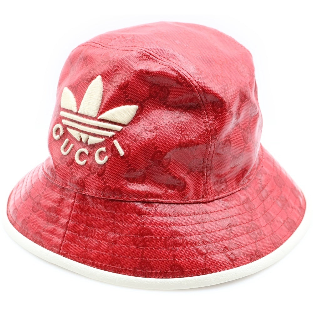 GUCCI(グッチ) ×adidas HAT M MARS FOILMA バケットハット レッド