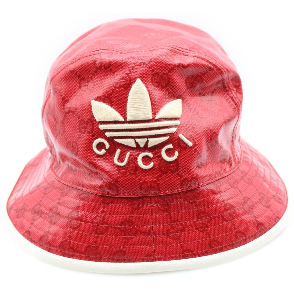 GUCCI(グッチ) ×adidas HAT M MARS FOILMA バケットハット レッド