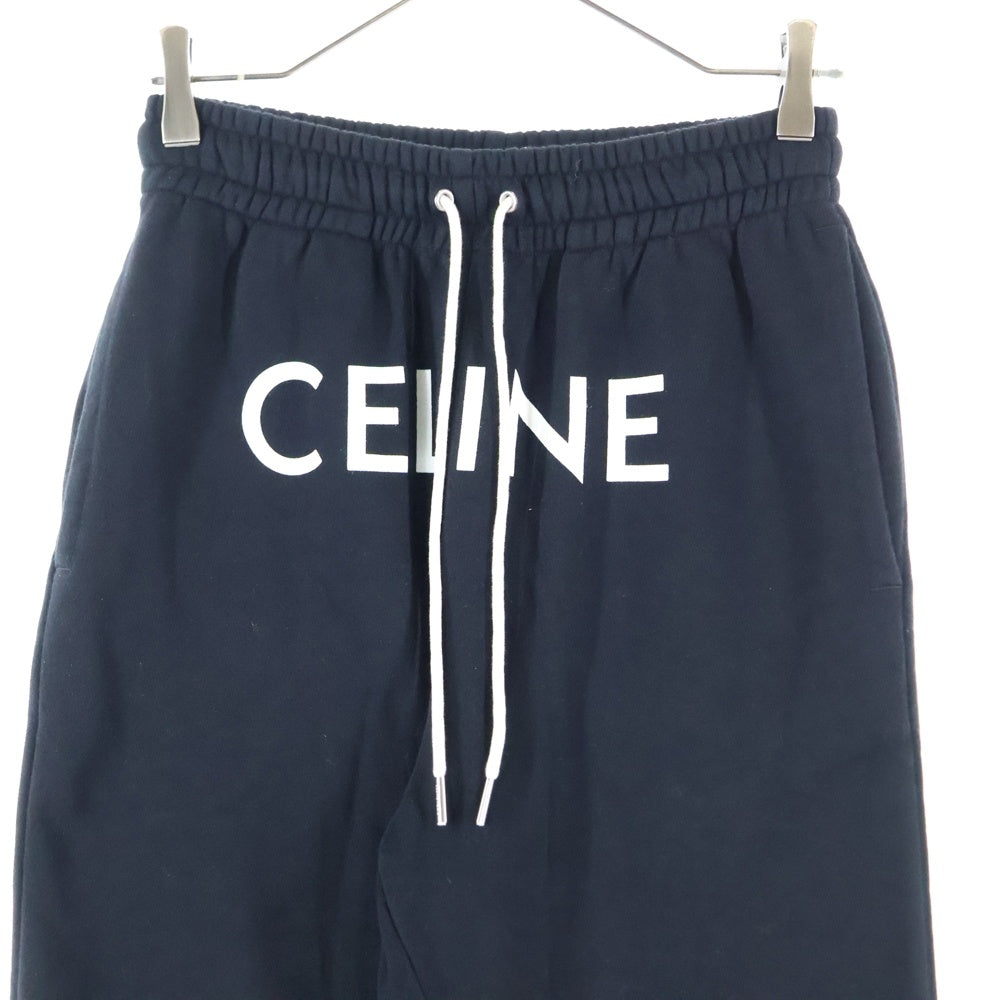 CELINE(セリーヌ) 22SS フロントロゴプリント スウェット ジョガーパンツ ブラック 2Z056670Q