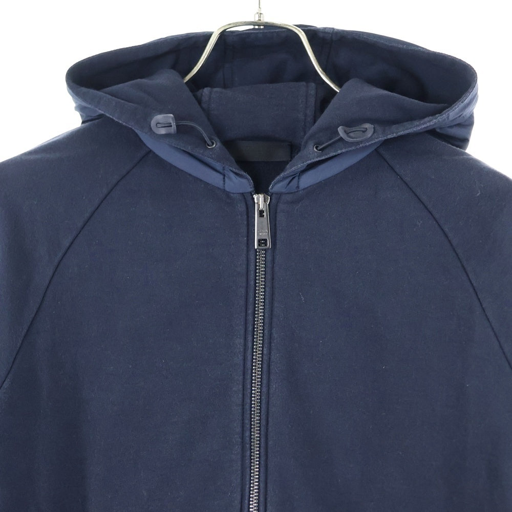 PRADA SPORT(プラダ スポーツ) ナイロン切替フーデッドジップアップパーカー SJC185 ネイビー