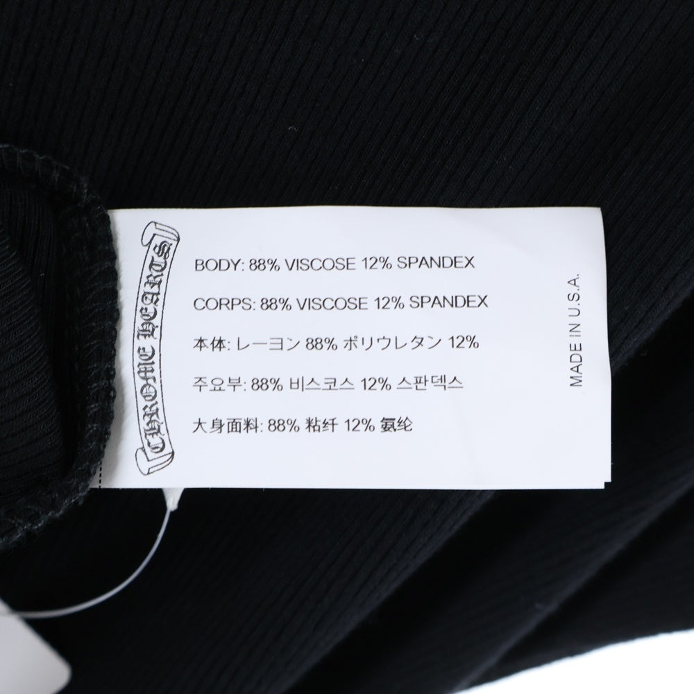CHROME HEARTS(クロムハーツ) Y NOT CH刺繍 ボディスーツ ブラック