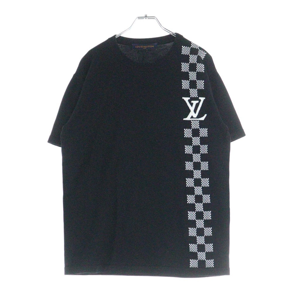LOUIS VUITTON(ルイヴィトン) ダミエストライプ ジャカード半袖Tシャツ RM211 ZLW HKN86W ブラック