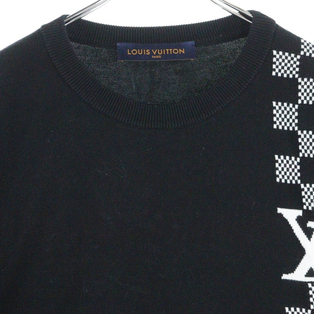 LOUIS VUITTON(ルイヴィトン) ダミエストライプ ジャカード半袖Tシャツ RM211 ZLW HKN86W ブラック