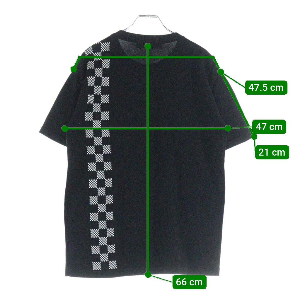 LOUIS VUITTON(ルイヴィトン) ダミエストライプ ジャカード半袖Tシャツ RM211 ZLW HKN86W ブラック