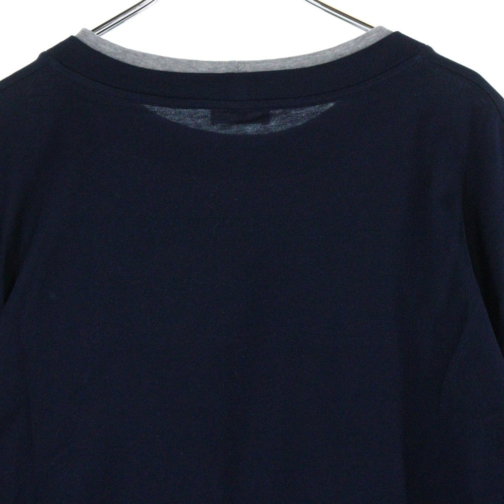 CELINE(セリーヌ) 25SS レイヤードルーズ長袖Tシャツ RX06N671Q ネイビー