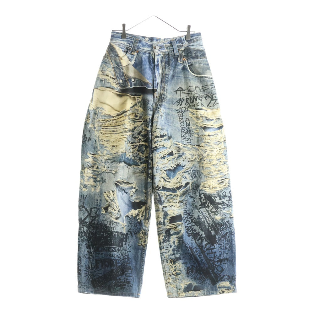 Acne Studios(アクネ ストゥディオズ) super baggy fit jeans スーパーバギーフィットジーンズ 2023 デニムパンツ FN-MNTROU001097 インディゴ