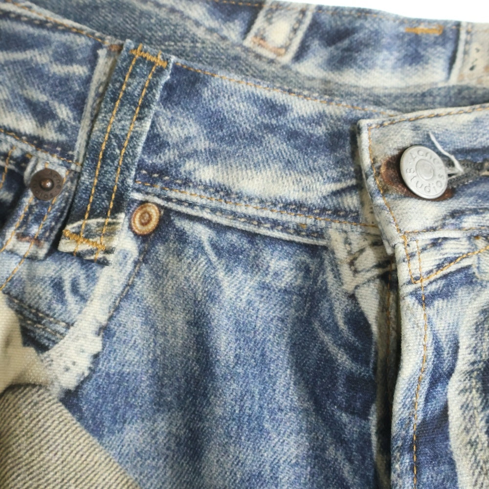 Acne Studios(アクネ ストゥディオズ) super baggy fit jeans スーパーバギーフィットジーンズ 2023 デニムパンツ FN-MNTROU001097 インディゴ