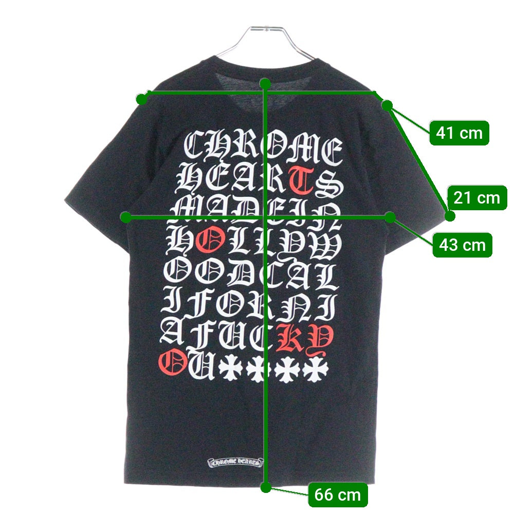 CHROME HEARTS(クロムハーツ) Made In Hollywood Tokyo Logo Tee メイドインハリウッド 東京ロゴ半袖Tシャツ ブラック