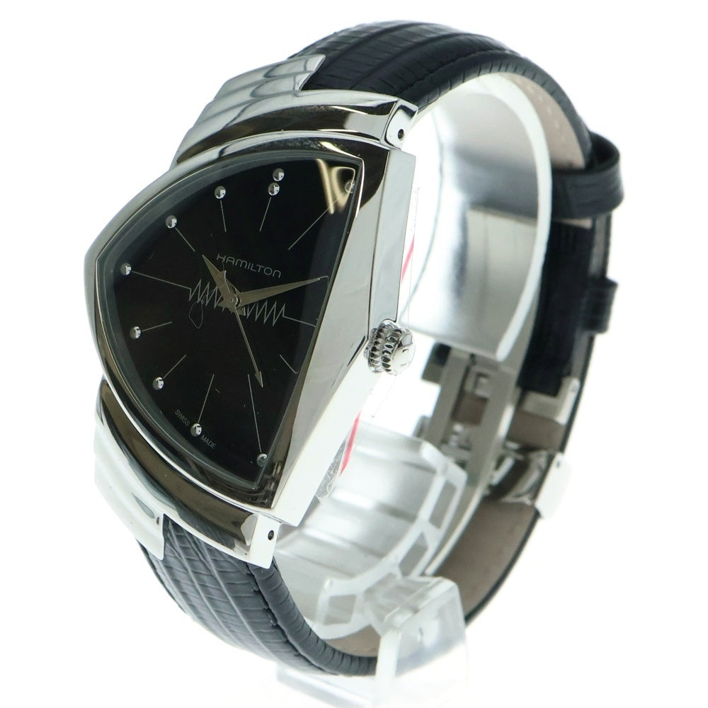 HAMILTON(ハミルトン) Ventura Quartz H24411732 ベンチュラ クォーツ 腕時計 黒文字盤