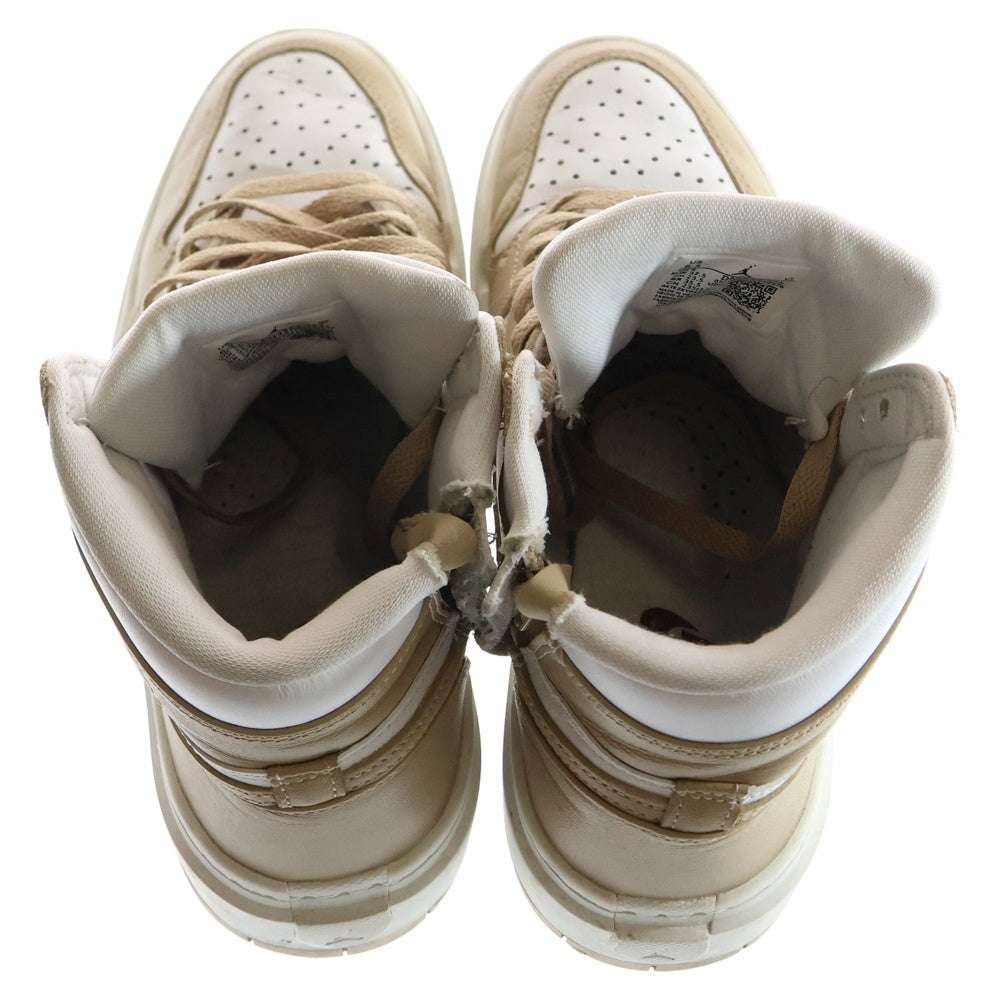 NIKE(ナイキ) WMNS AIR JORDAN 1 HIGH ELEVATE VACHETTA TAN DN3253-121 ウィメンズ エアジョーダン1 ハイ エレベート バケッタ スニーカー US6.5/23.5cm ベージュ/ホワイト