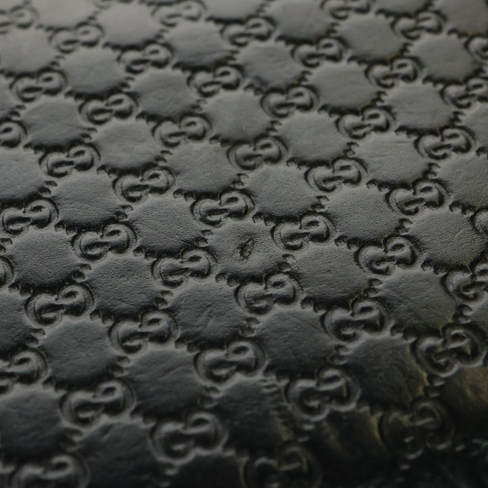 GUCCI(グッチ) マイクログッチシマ オーガナイザー レザー ブラック 449246