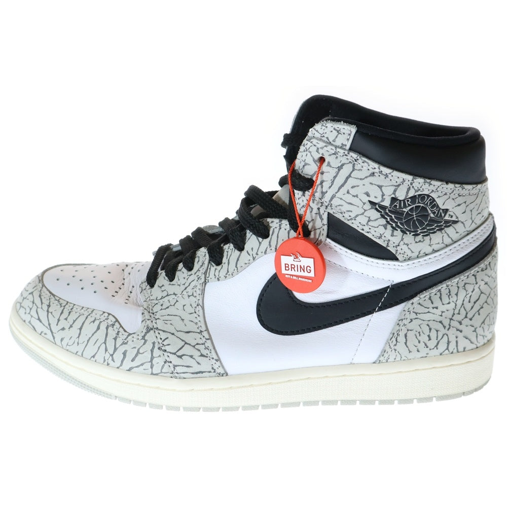 NIKE(ナイキ) AIR JORDAN 1 RETRO HIGH OG WHITE CEMENT DZ5485-052 エアジョーダン1 レトロ ホワイトセメント ハイカットスニーカー ホワイト/グレー US10.5/28.5cm