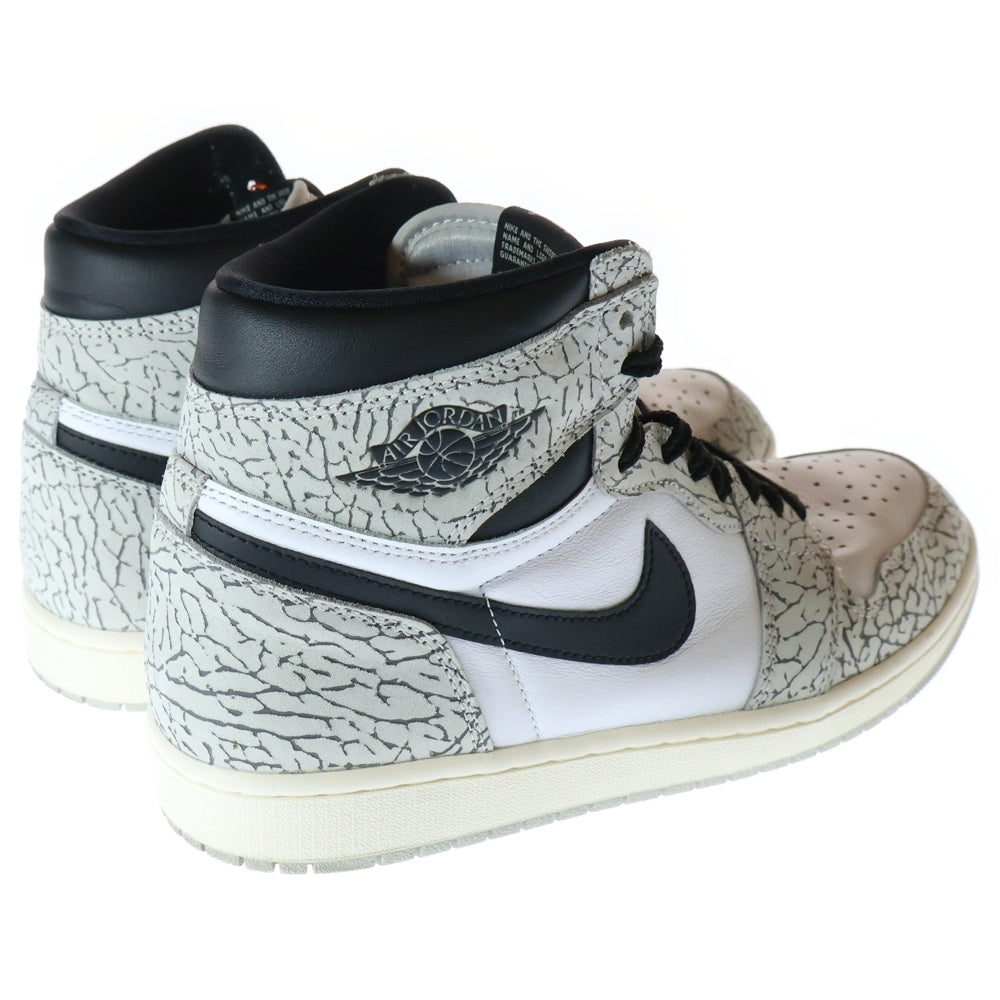 NIKE(ナイキ) AIR JORDAN 1 RETRO HIGH OG WHITE CEMENT DZ5485-052 エアジョーダン1 レトロ ホワイトセメント ハイカットスニーカー ホワイト/グレー US10.5/28.5cm