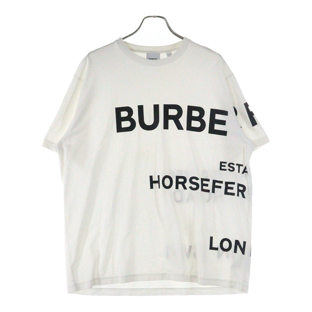 BURBERRY(バーバリー) HORSE FERRY PRINT 8040691 ホース フェリー プリント クルーネック半袖Tシャツ カットソー ホワイト