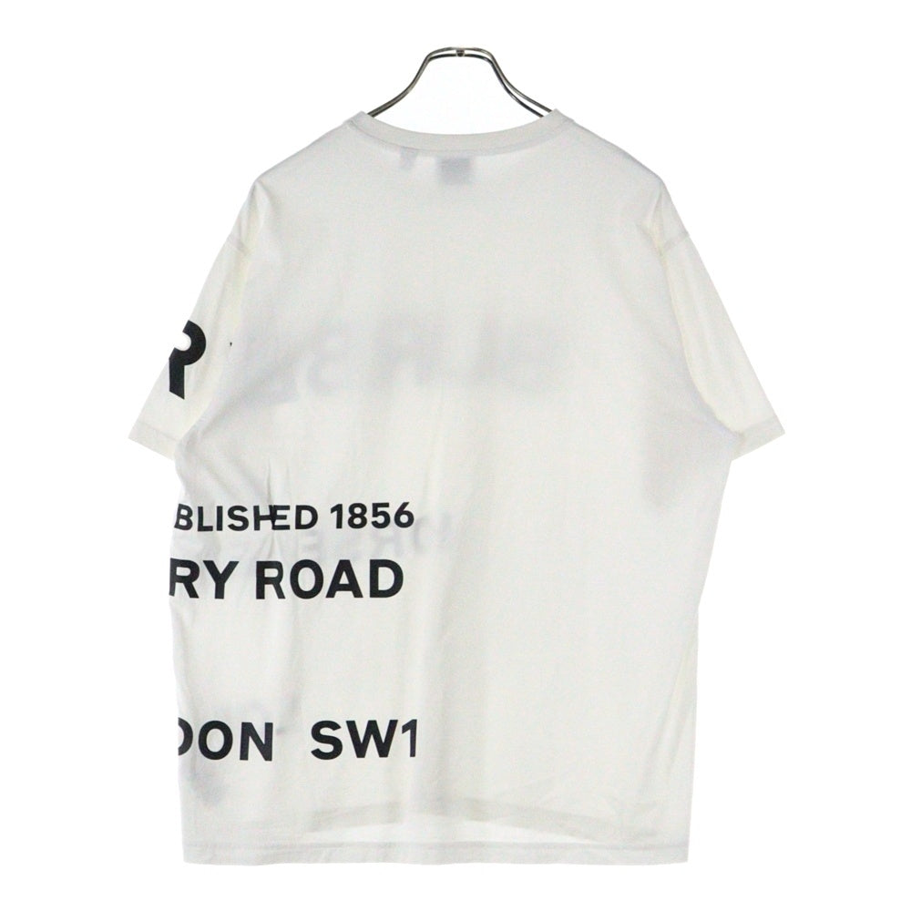 BURBERRY(バーバリー) HORSE FERRY PRINT 8040691 ホース フェリー プリント クルーネック半袖Tシャツ カットソー ホワイト