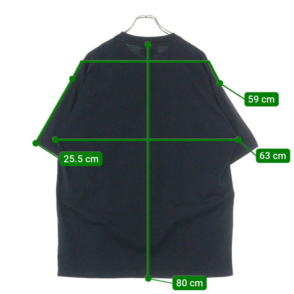 VETEMENTS(ヴェトモン) 21AW ワイルドユニコーン ジュラシックロゴ プリント 半袖Tシャツ カットソー ブラック UA52TR320B