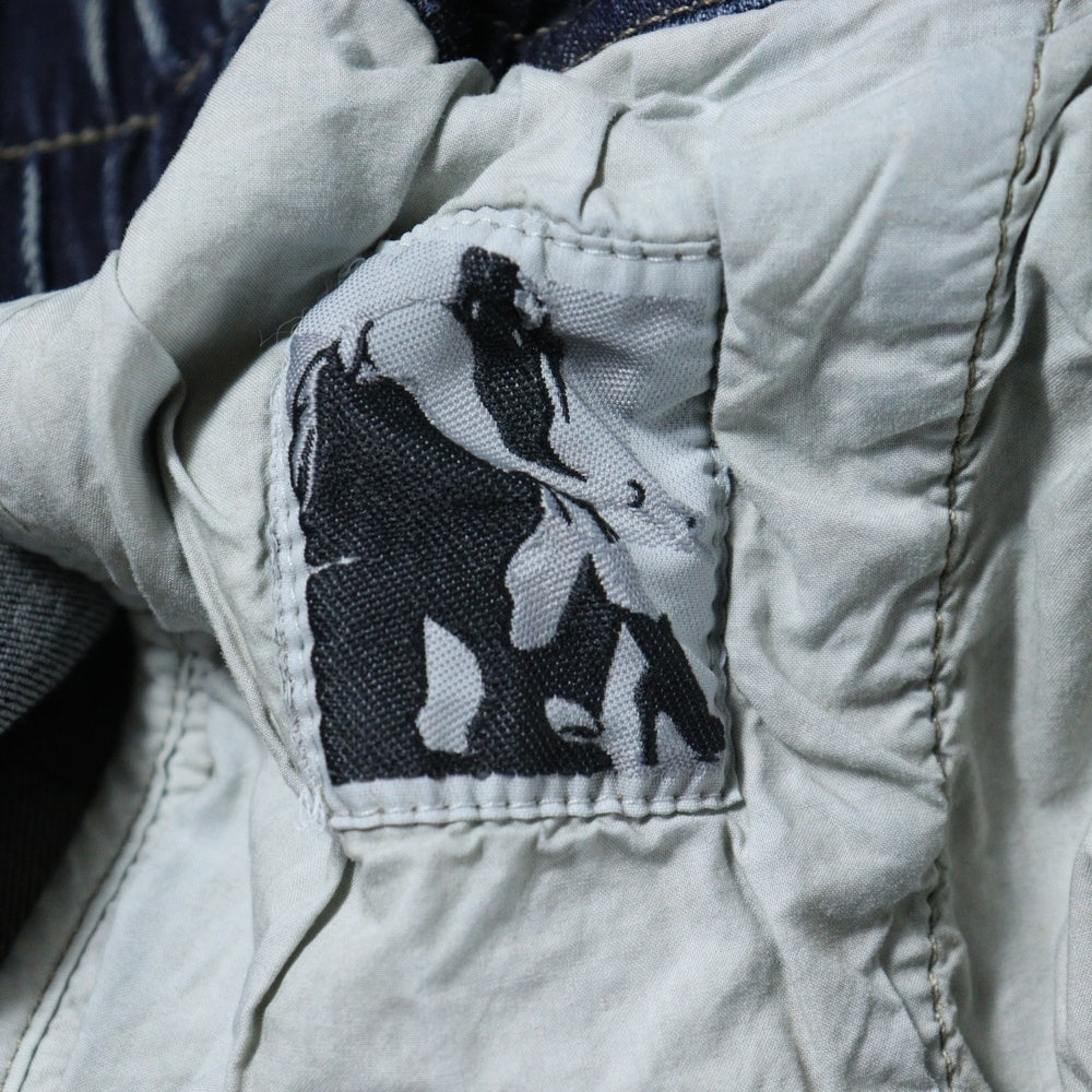 Rick Owens DRKSHDW(リックオウエンス ダークシャドウ) 24AW ダブルカーゴジャンボベラデニムパンツ DU02D2398-SKY インディゴ