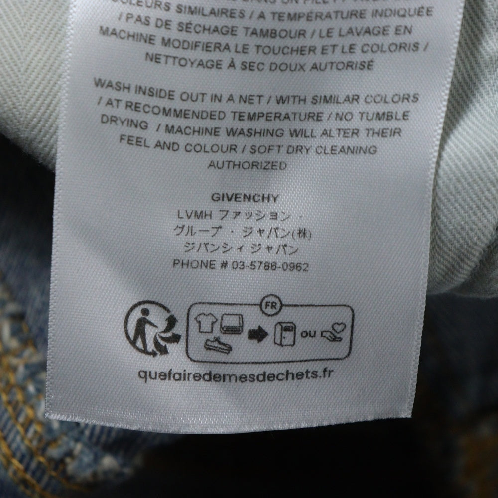 GIVENCHY(ジバンシィ) ヴィンテージ エフェクト ワイドレッグ ジーンズ デニムパンツ BW51375Y86 インディゴ