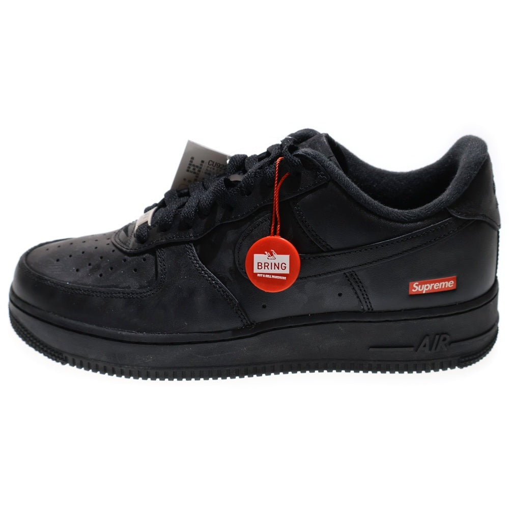 NIKE(ナイキ) ×SUPREME AIR FORCE 1 LOW CU9225-001 エアフォース1 ローカットスニーカー ブラック US9/27.0cm