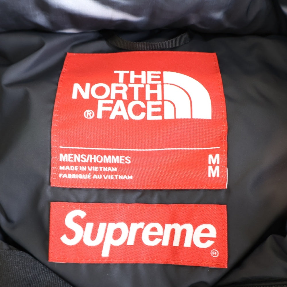 SUPREME(シュプリーム) 23SS ×THE NORTH FACE Printed Nuptse Jacket ND02300I ノースフェイス プリンテッド ヌプシ ジャケット ブラック