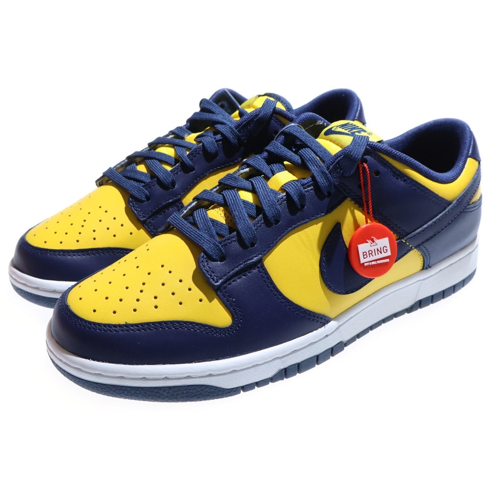 NIKE(ナイキ) DUNK LOW MICHIGAN DD1391-700 ダンク ミシガン ローカットスニーカー ネイビー/イエロー US9/27.0cm