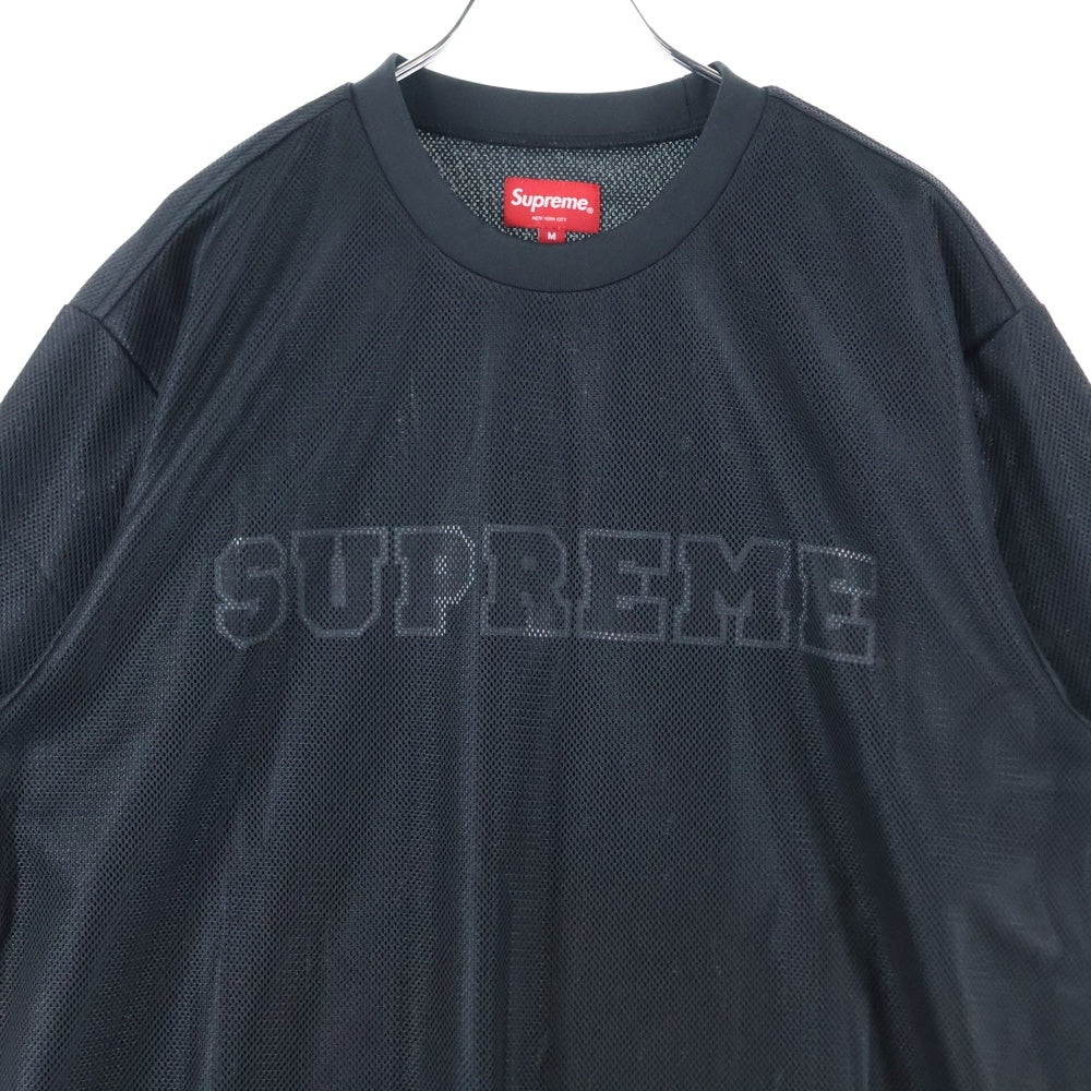 SUPREME(シュプリーム) 20SS Dazzle Mesh S/S Top ロゴ メッシュ 半袖Tシャツ ブラック