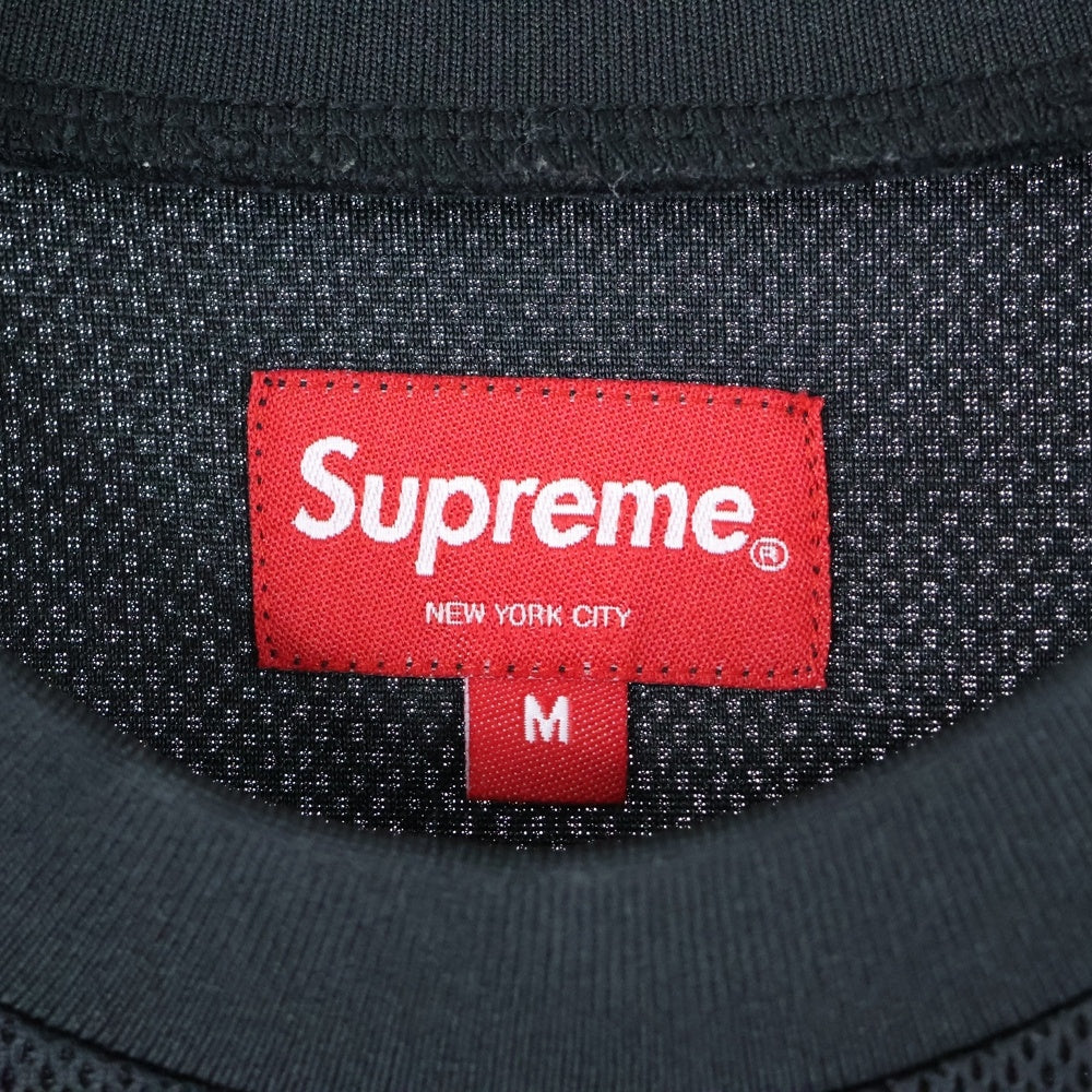 SUPREME(シュプリーム) 20SS Dazzle Mesh S/S Top ロゴ メッシュ 半袖Tシャツ ブラック