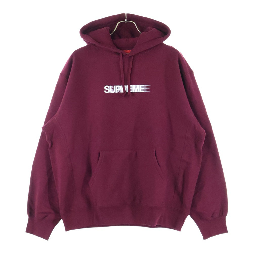 SUPREME(シュプリーム) 23SS Motion Logo Hooded Sweatshirt モーションロゴプリント プルオーバー スウェットパーカー フーディー バーガンディ