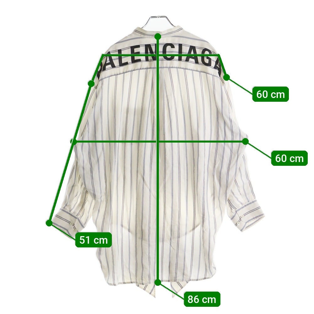 BALENCIAGA(バレンシアガ) 19SS バッグロゴ ニュースウィングシャツ 520497 IDN03 ホワイト