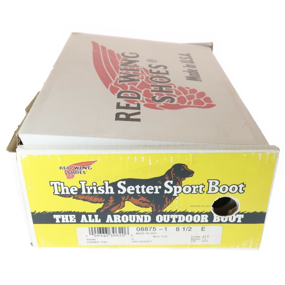 RED WING(レッド ウイング) IRISH SETTER 6INCH MOC TOE BOOT 8875 アイリッシュセッター モックトゥブーツ ブラウン