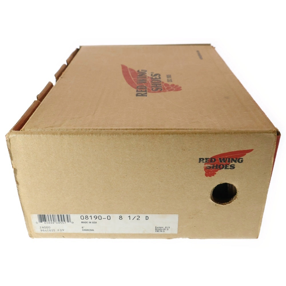 RED WING(レッド ウイング) CLASSIC ROUND TOE 6INCH 8190 クラシックラウンドトゥ ブーツ ブラック