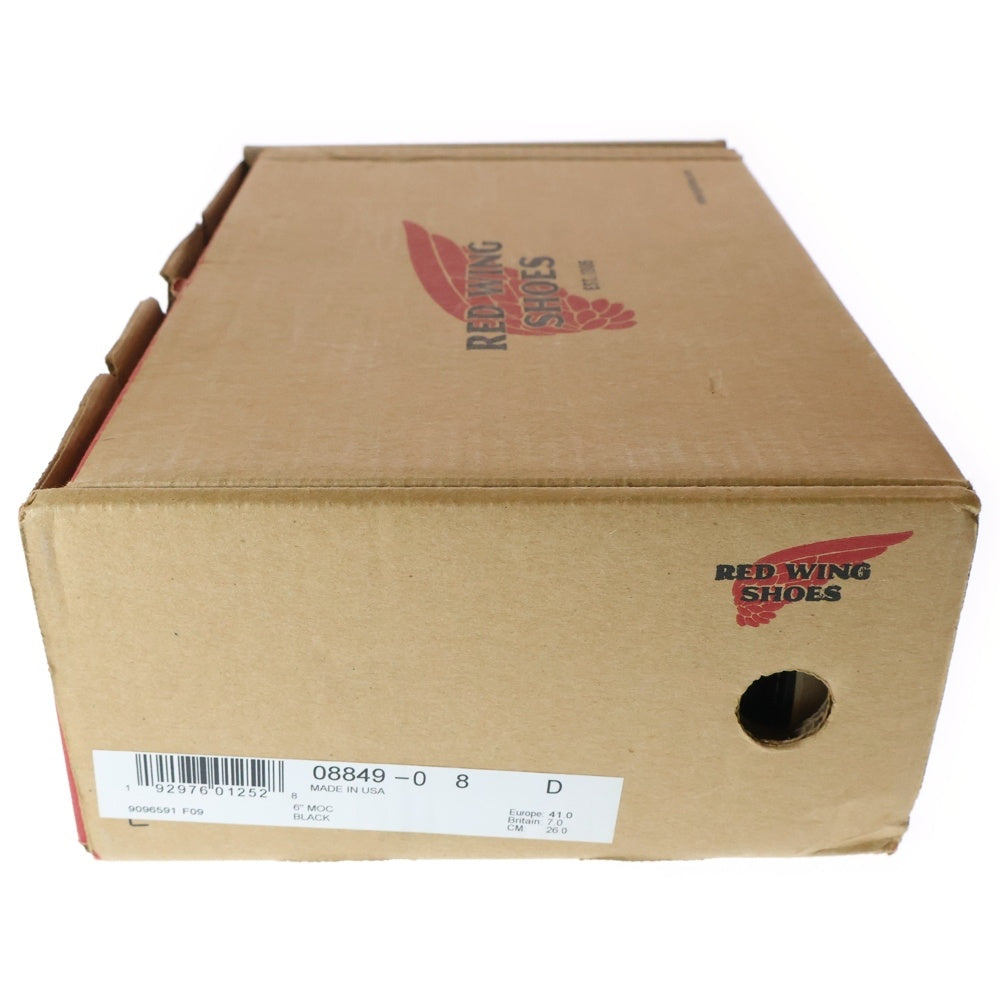 RED WING(レッド ウイング) IRISH SETTER 6INCH MOC TOE BOOT 8849 アイリッシュセッター モックトゥブーツ ブラック