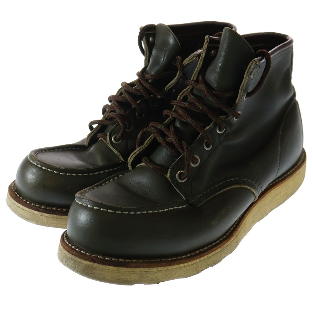 RED WING(レッド ウイング) 90s IRISH SETTER 6INCH MOC TOE BOOT 8180 犬タグ アイリッシュセッター モックトゥブーツ カーキ