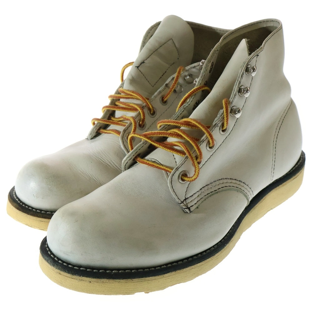 RED WING(レッド ウイング) BEAMS別注 刺繍羽根タグ アイリッシュセッター プレーントゥ ブーツ ホワイト