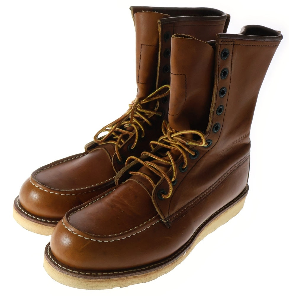 RED WING(レッド ウイング) 8-INCH CLASSIC MOC 877 羽根タグ ロゴ型押し 8インチ クラシックモック ブーツ ブラウン
