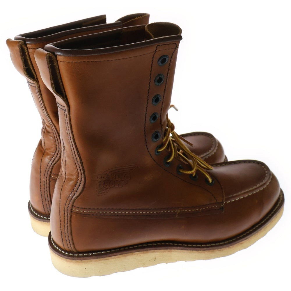 RED WING(レッド ウイング) 8-INCH CLASSIC MOC 877 羽根タグ ロゴ型押し 8インチ クラシックモック ブーツ ブラウン